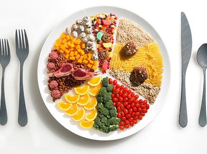Ducan permet aux aliments d'être dans l'assiette