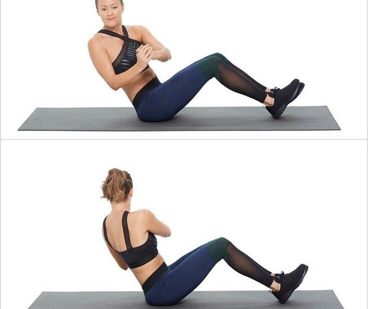 Tournez la position assise pour réduire le poids sur les côtés et l'abdomen